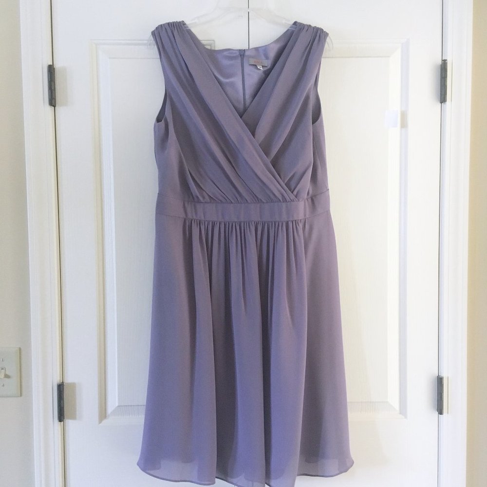 ✨✨ARIA Dusty Purple Lavender V-Neck Cocktail Dress